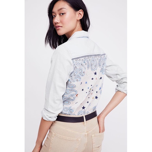 Free People Tops - NWT Free People Bandana Bandit Paisley Blouse